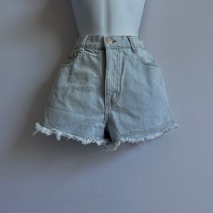 STEEL JEANS Vintage Light Wash Denim Shorts  90s Y2K
Size 9 Juniors